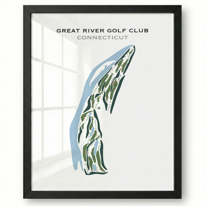 Great River Golf Club, Connecticut - Printed Golf Courses