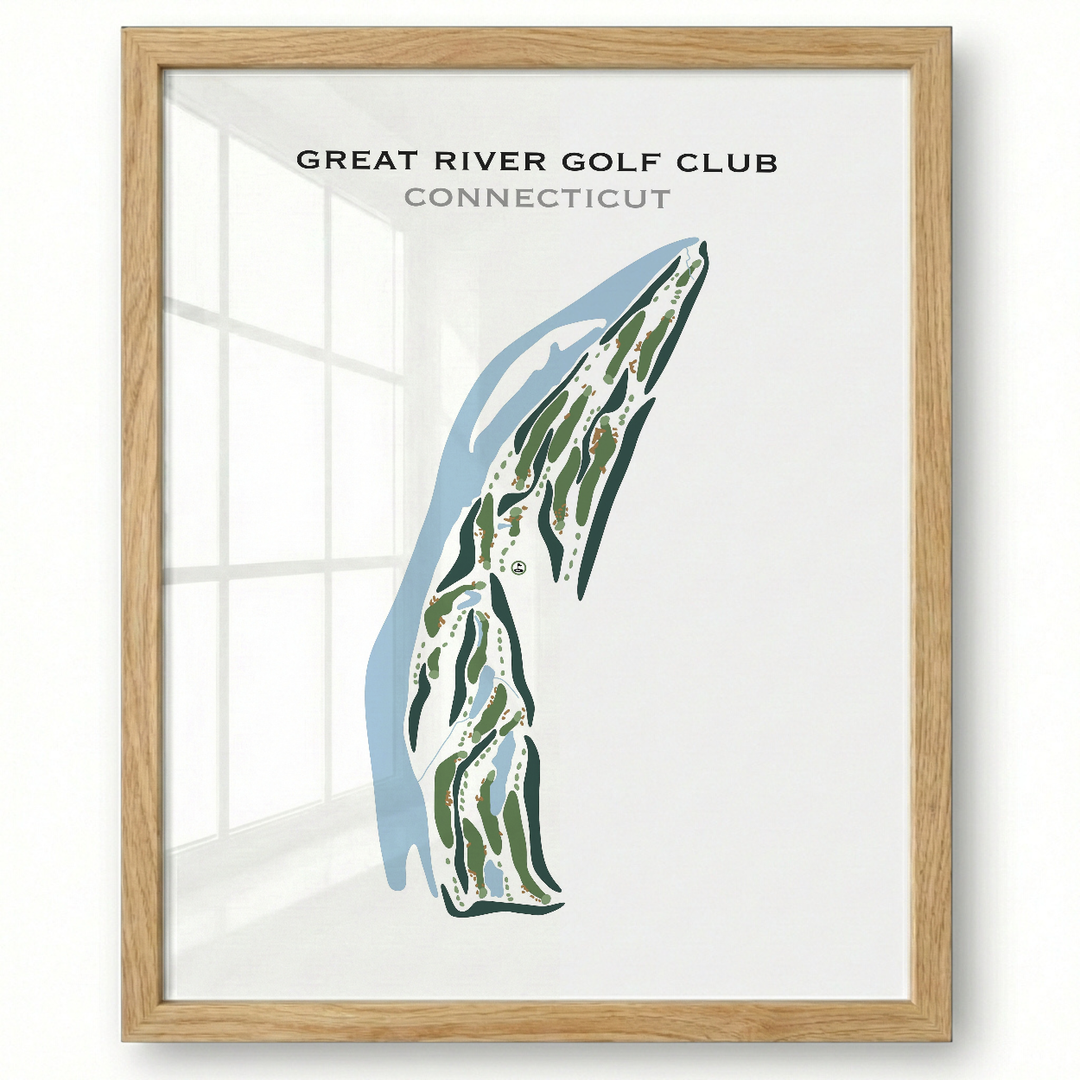 Great River Golf Club, Connecticut - Printed Golf Courses