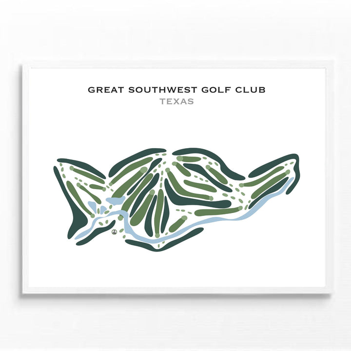 Great Southwest Golf Club, Texas - Printed Golf Course