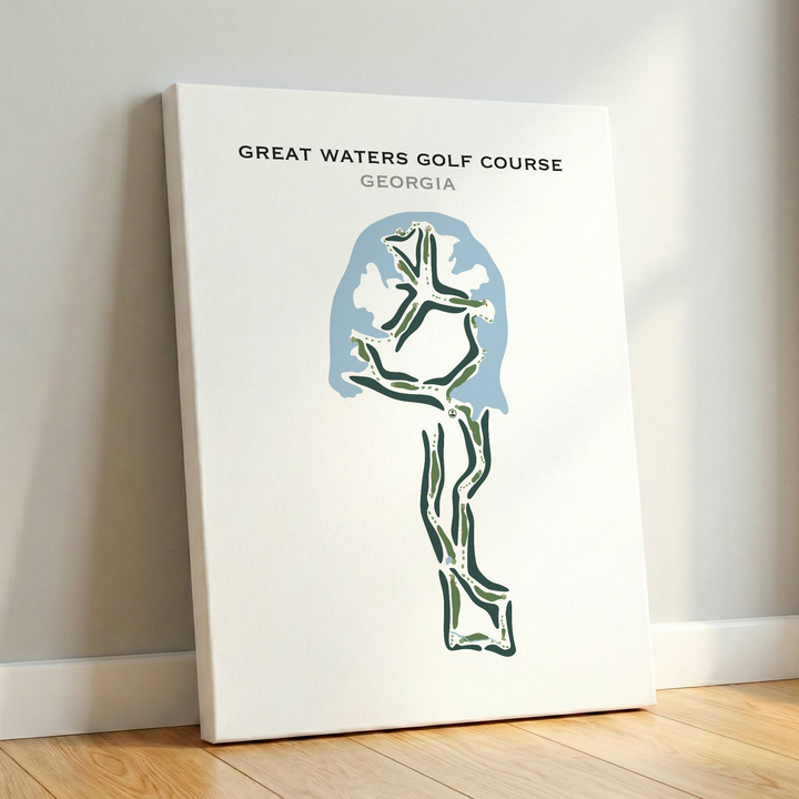Great Waters Golf Course, Georgia - Printed Golf Courses