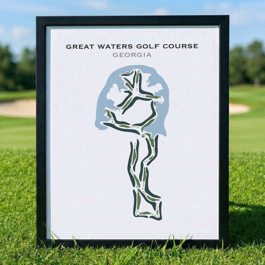 Great Waters Golf Course, Georgia - Printed Golf Courses
