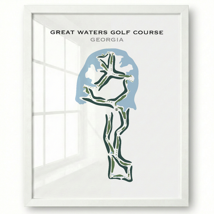 Great Waters Golf Course, Georgia - Printed Golf Courses