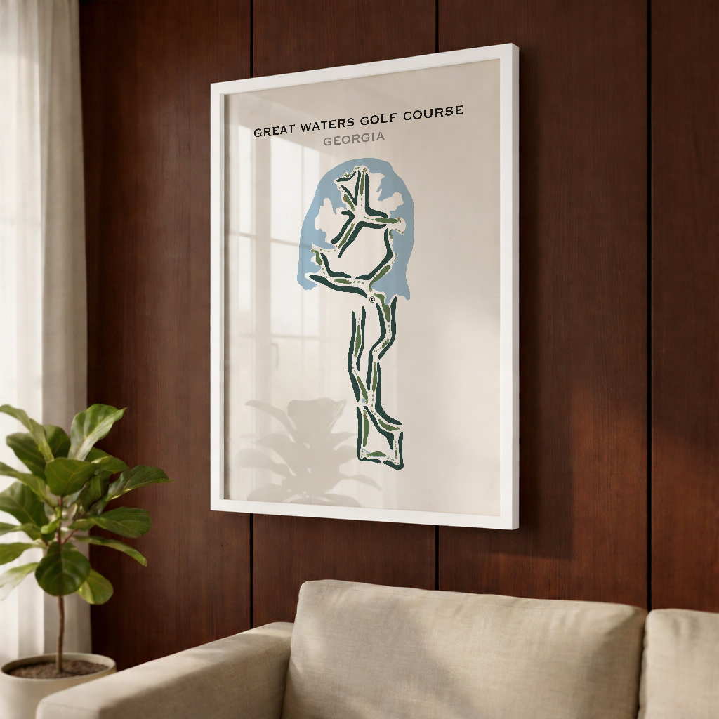 Great Waters Golf Course, Georgia - Printed Golf Courses