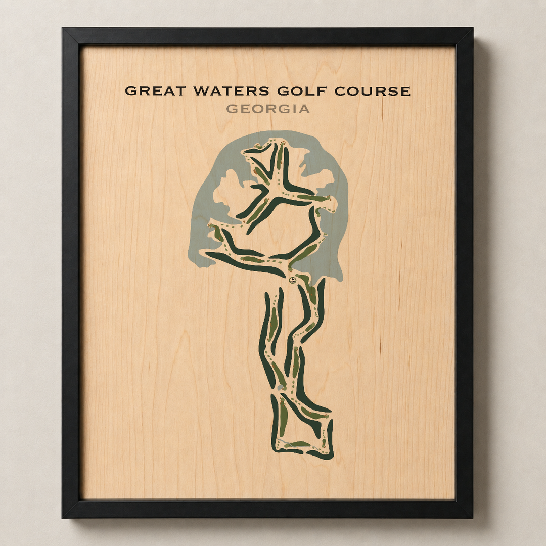 Great Waters Golf Course, Georgia - Printed Golf Courses