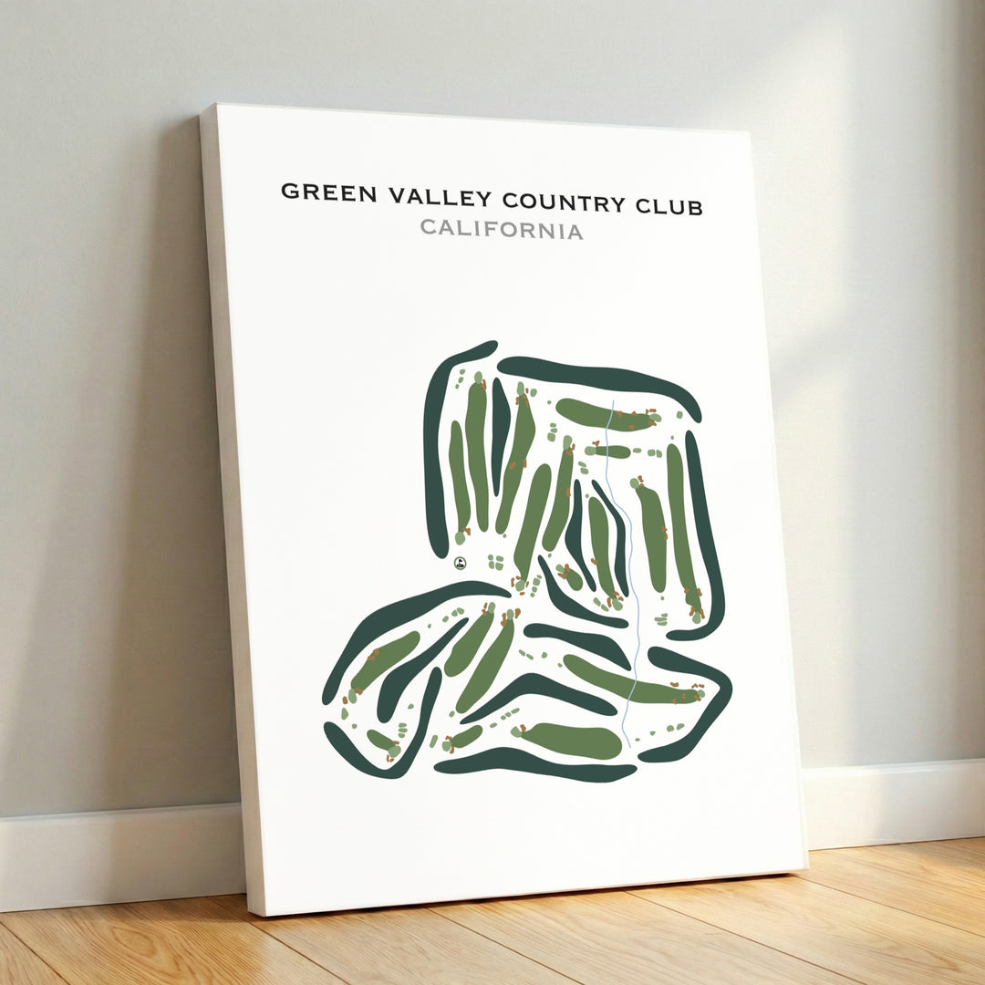 Green Valley Country Club, California - Printed Golf Courses