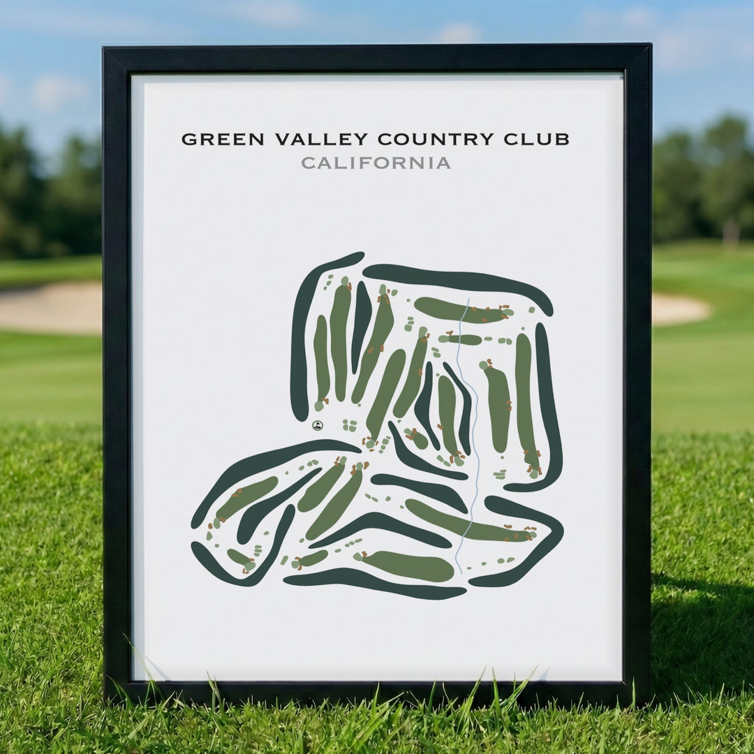 Green Valley Country Club, California - Printed Golf Courses