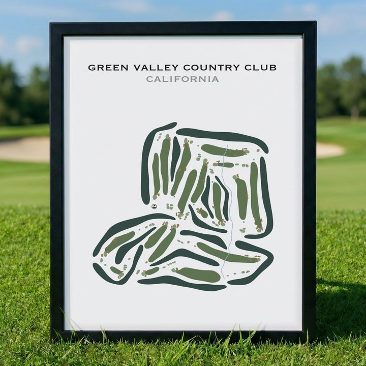 Green Valley Country Club, California - Printed Golf Courses