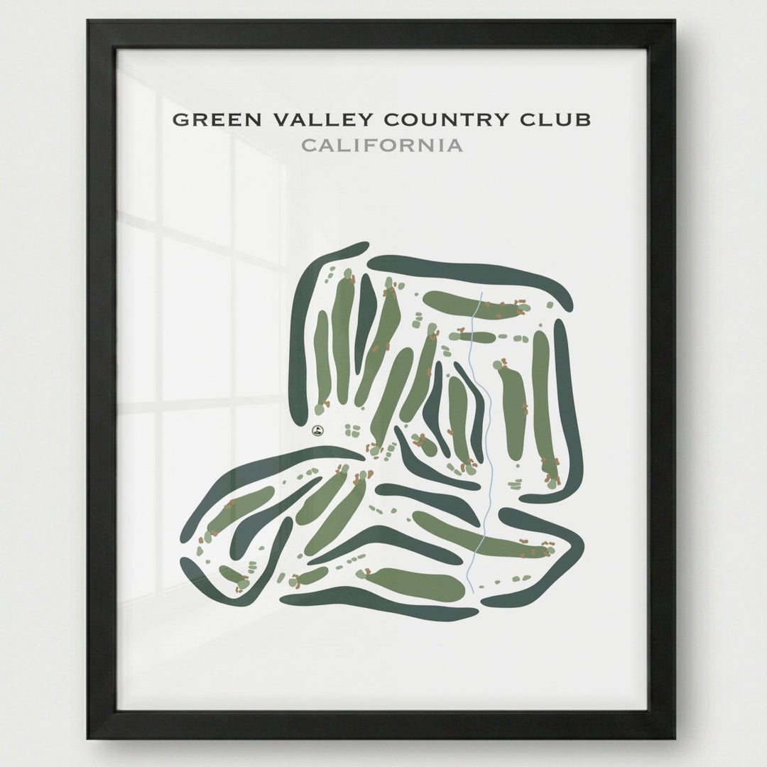Green Valley Country Club, California - Printed Golf Courses