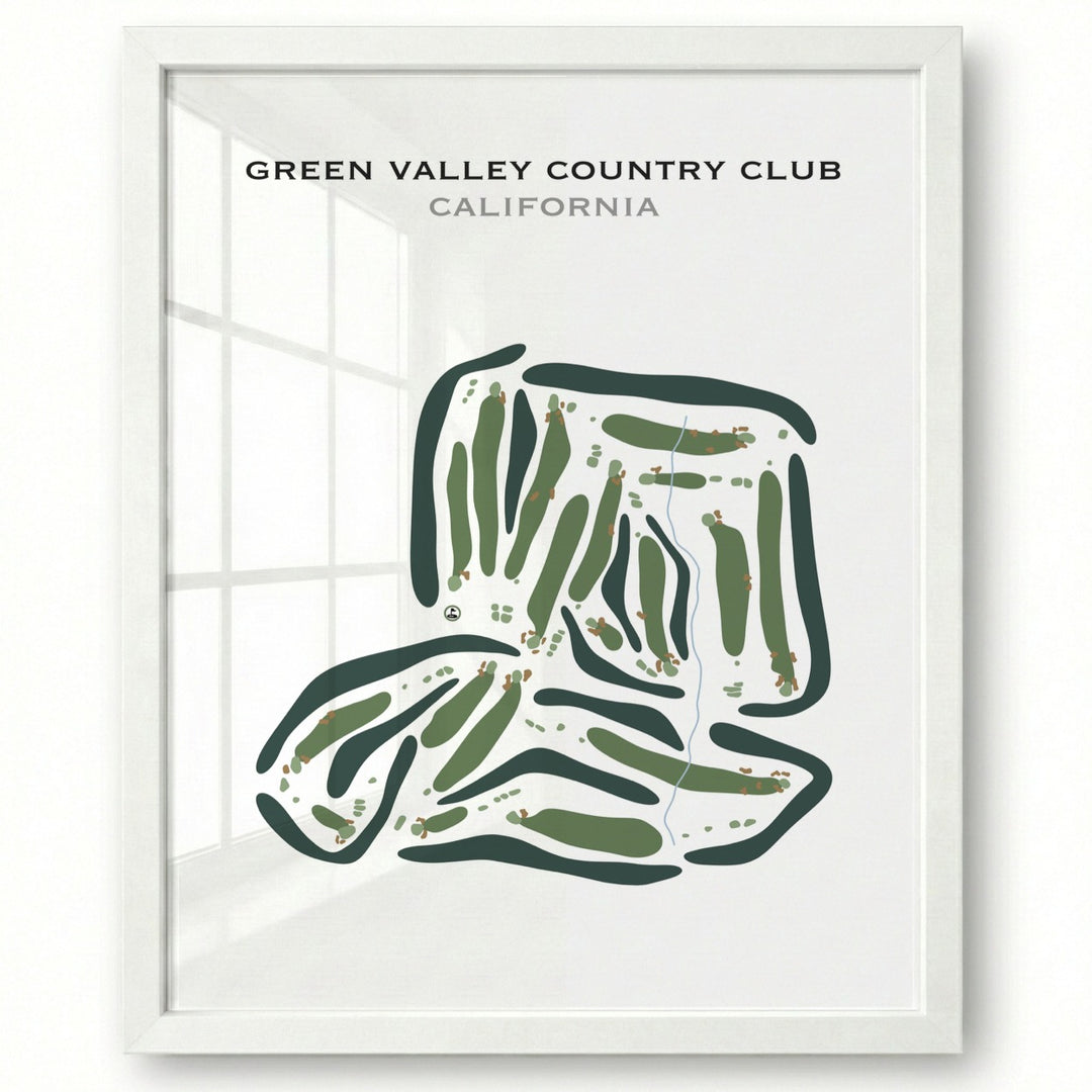 Green Valley Country Club, California - Printed Golf Courses