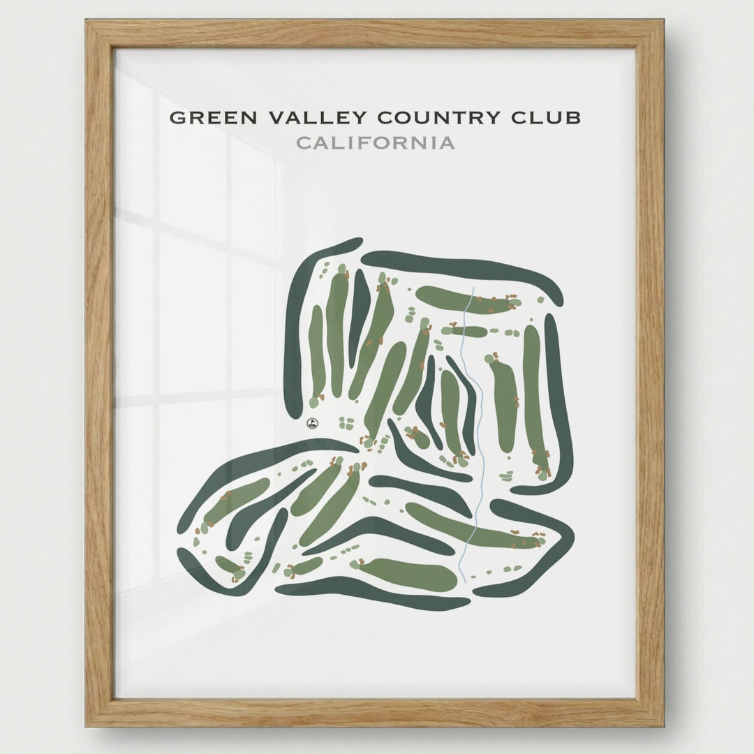 Green Valley Country Club, California - Printed Golf Courses