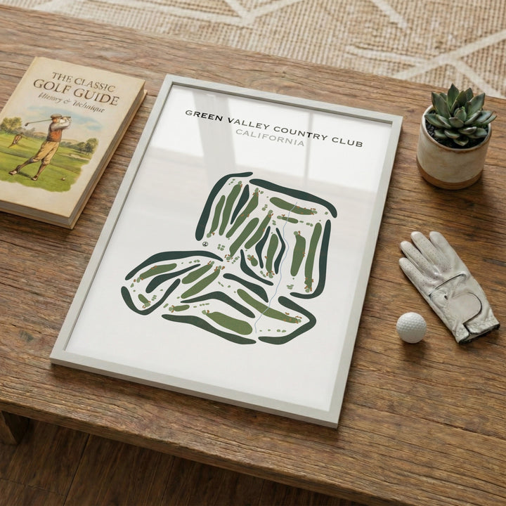 Green Valley Country Club, California - Printed Golf Courses