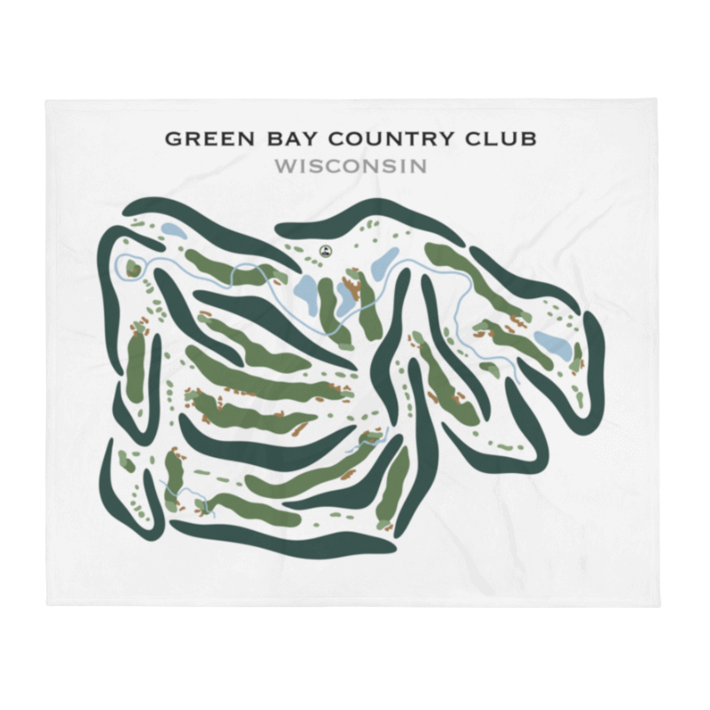 Green Bay Country Club, Wisconsin - Printed Golf Courses