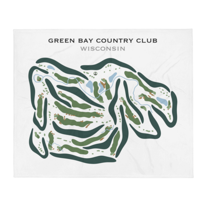 Green Bay Country Club, Wisconsin - Printed Golf Courses