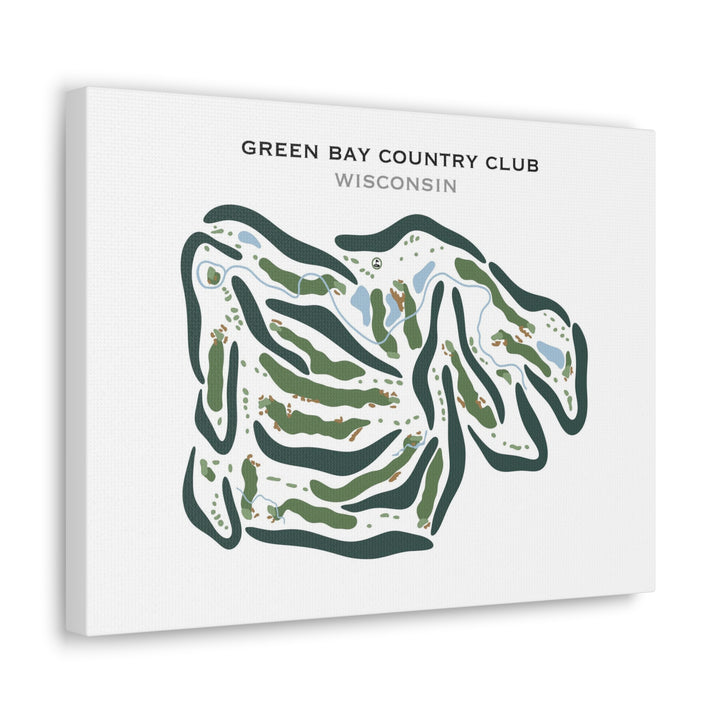 Green Bay Country Club, Wisconsin - Printed Golf Courses