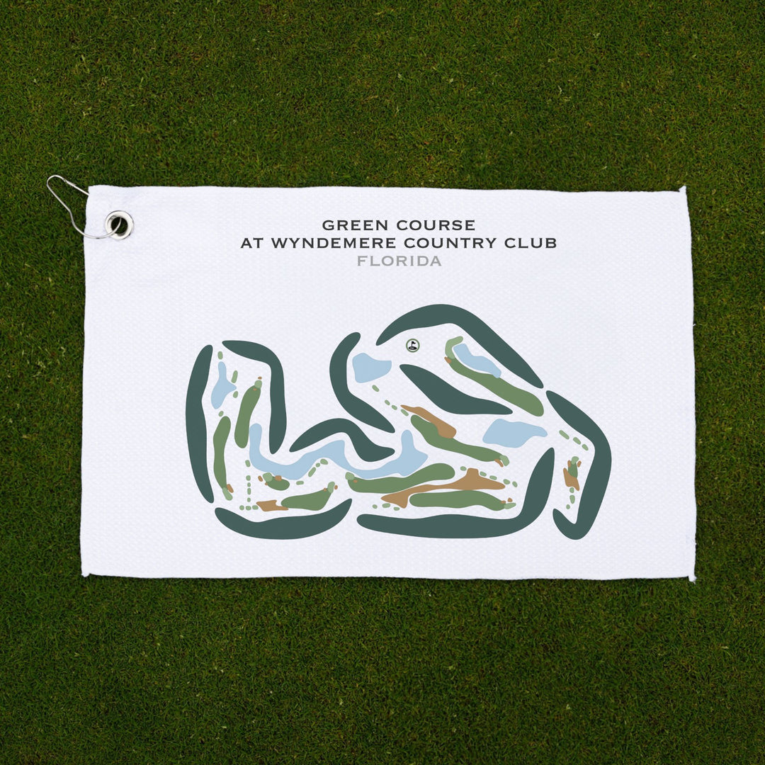 Green Course at Wyndemere Country Club, Florida - Printed Golf Courses