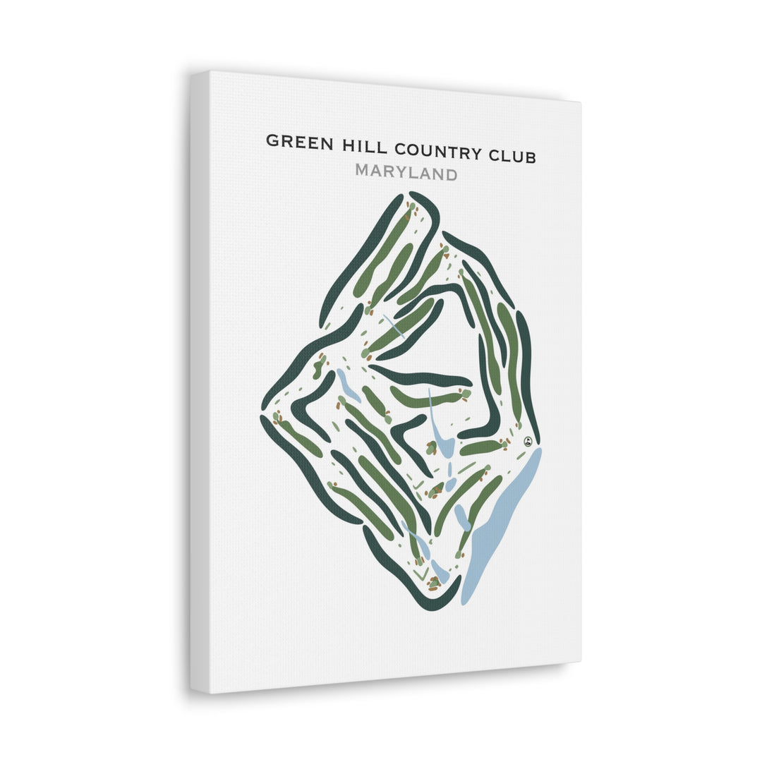 Green Hill Country Club, Maryland - Printed Golf Courses
