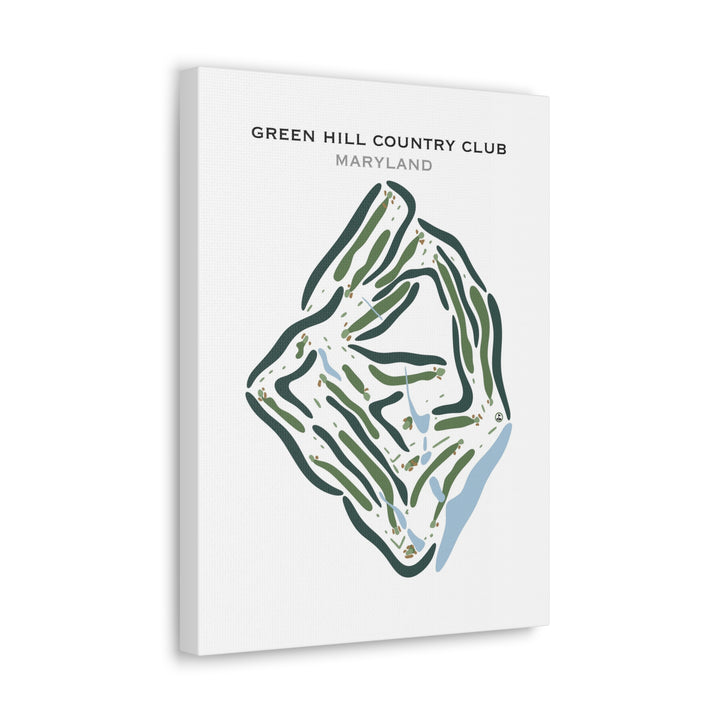Green Hill Country Club, Maryland - Printed Golf Courses