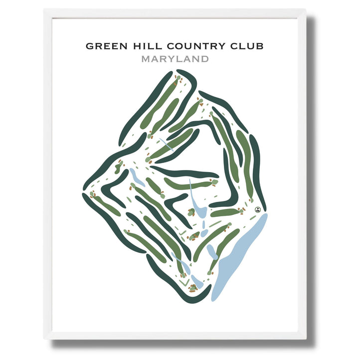 Green Hill Country Club, Maryland - Printed Golf Courses