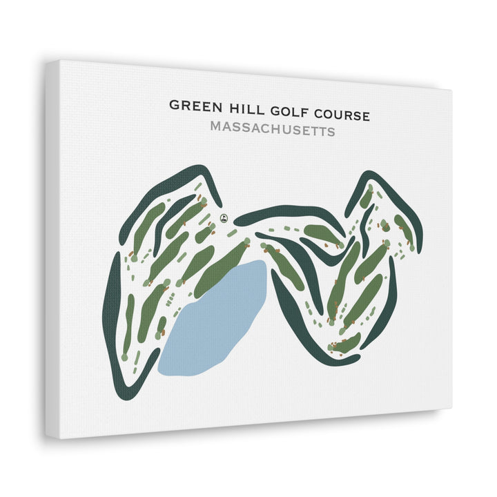 Green Hill Golf Course, Massachusetts - Printed Golf Courses