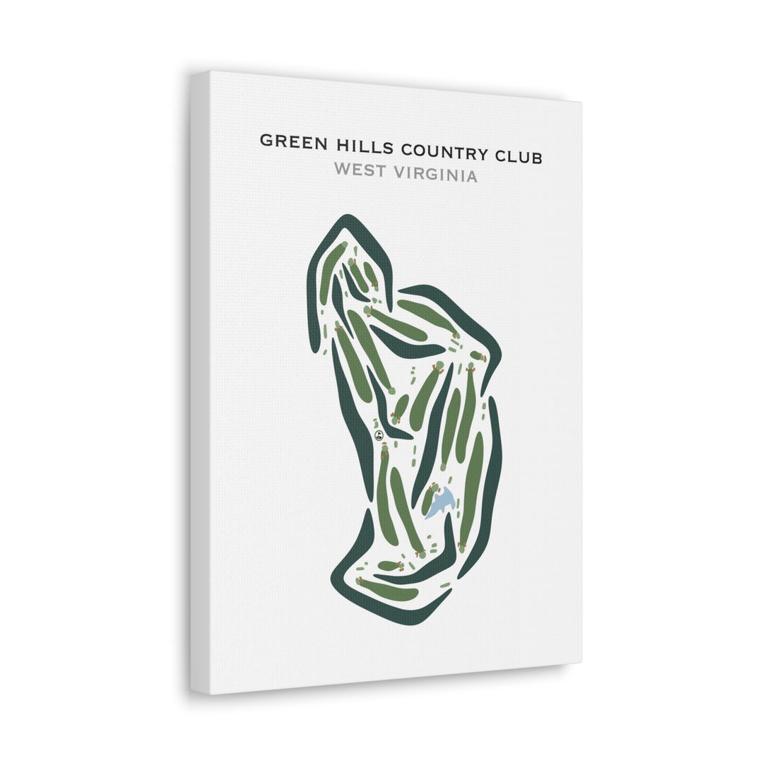 Green Hills Country Club, West Virginia - Printed Golf Courses