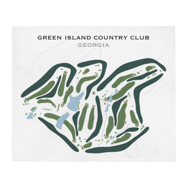 Green Island Country Club, Georgia - Printed Golf Courses