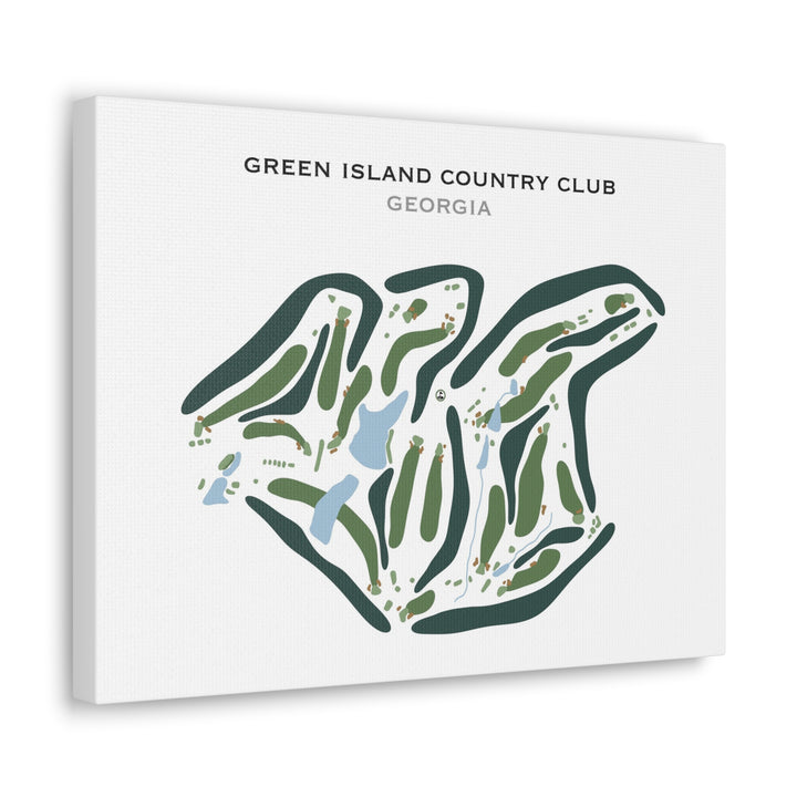 Green Island Country Club, Georgia - Printed Golf Courses