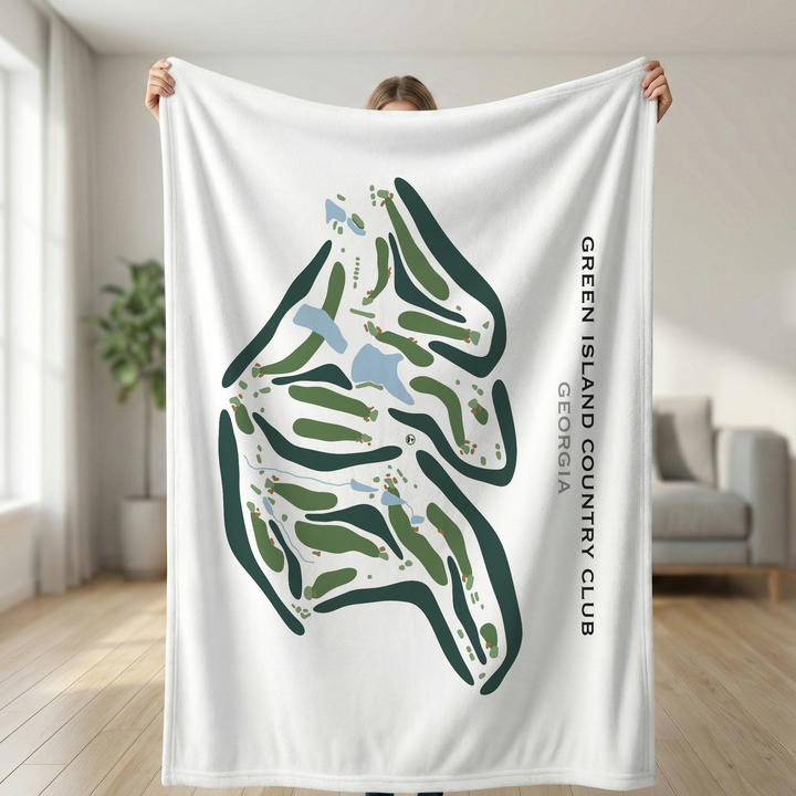 Green Island Country Club, Georgia - Printed Golf Courses