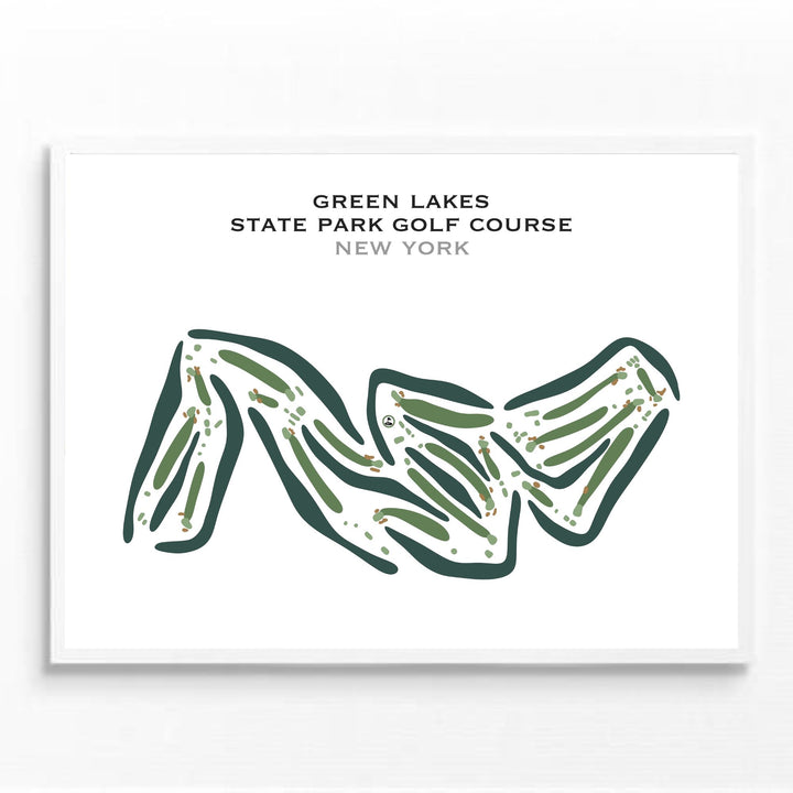 Green Lakes State Park, New York - Printed Golf Courses