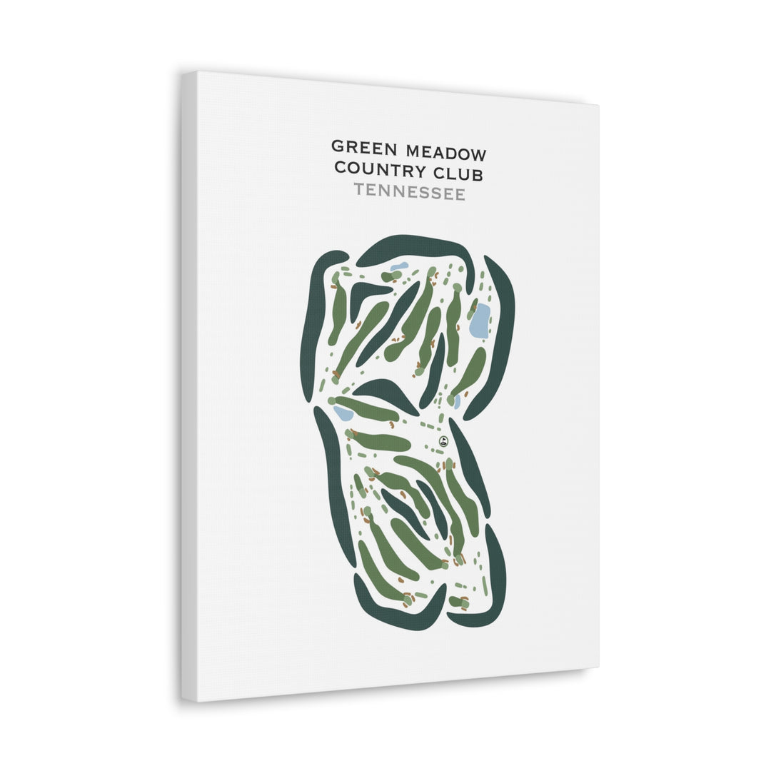 Green Meadow Country Club, Tennessee - Printed Golf Courses