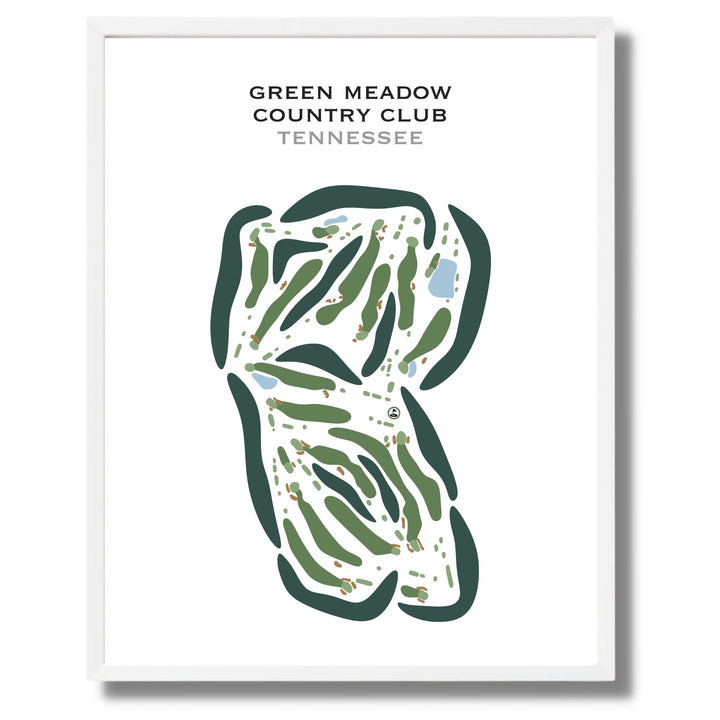 Green Meadow Country Club, Tennessee - Printed Golf Courses