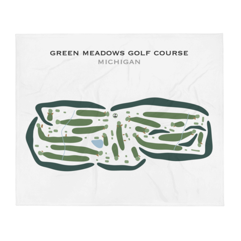 Green Meadows Golf Course, Michigan - Printed Golf Courses