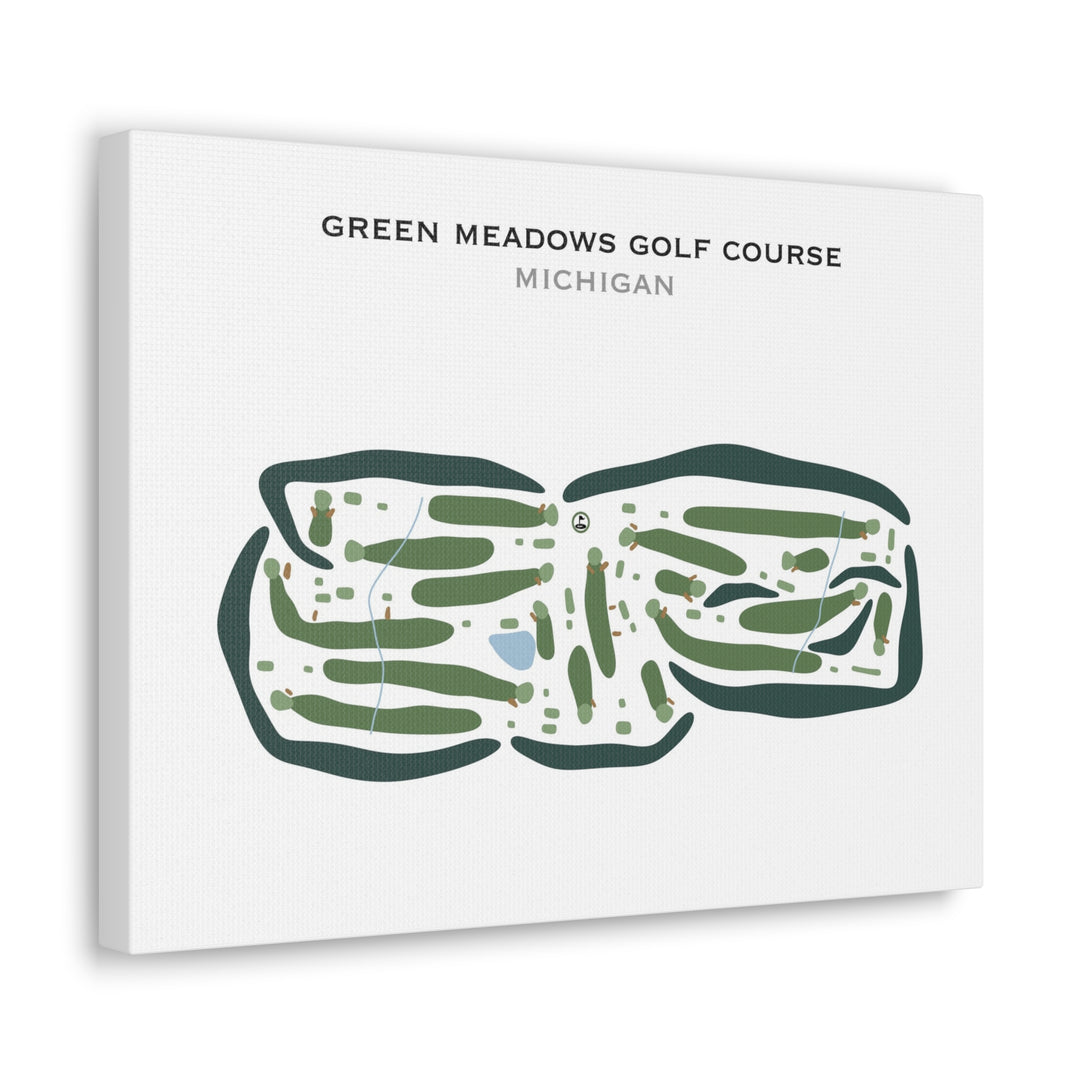 Green Meadows Golf Course, Michigan - Printed Golf Courses