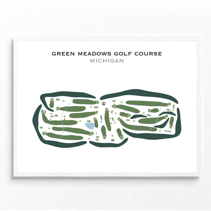 Green Meadows Golf Course, Michigan - Printed Golf Courses