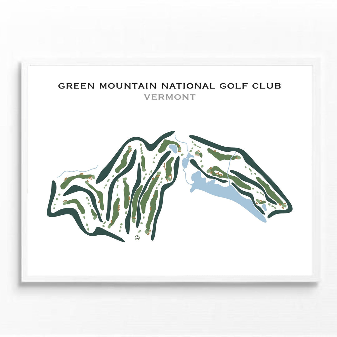 Green Mountain National Golf Club, Vermont - Printed Golf Courses