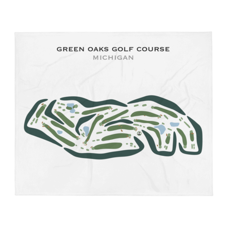 Green Oaks Golf Course, Michigan - Printed Golf Courses