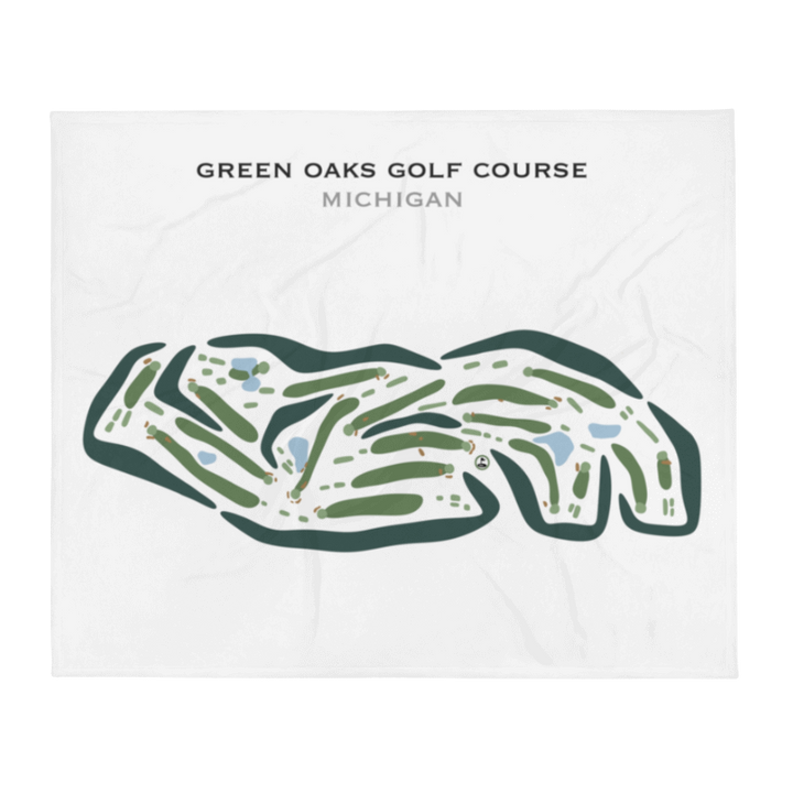 Green Oaks Golf Course, Michigan - Printed Golf Courses