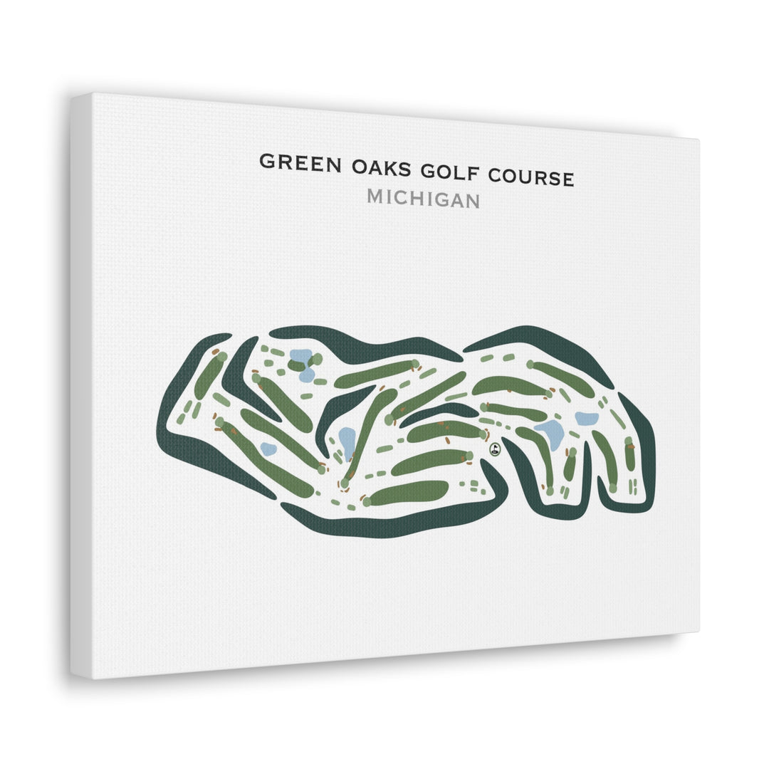 Green Oaks Golf Course, Michigan - Printed Golf Courses