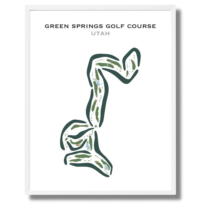 Green Springs Golf Course, Washington Utah - Printed Golf Courses