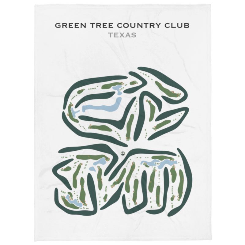 Green Tree Country Club, Texas - Printed Golf Courses