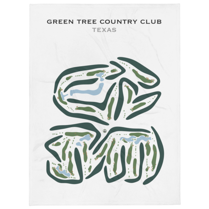 Green Tree Country Club, Texas - Printed Golf Courses