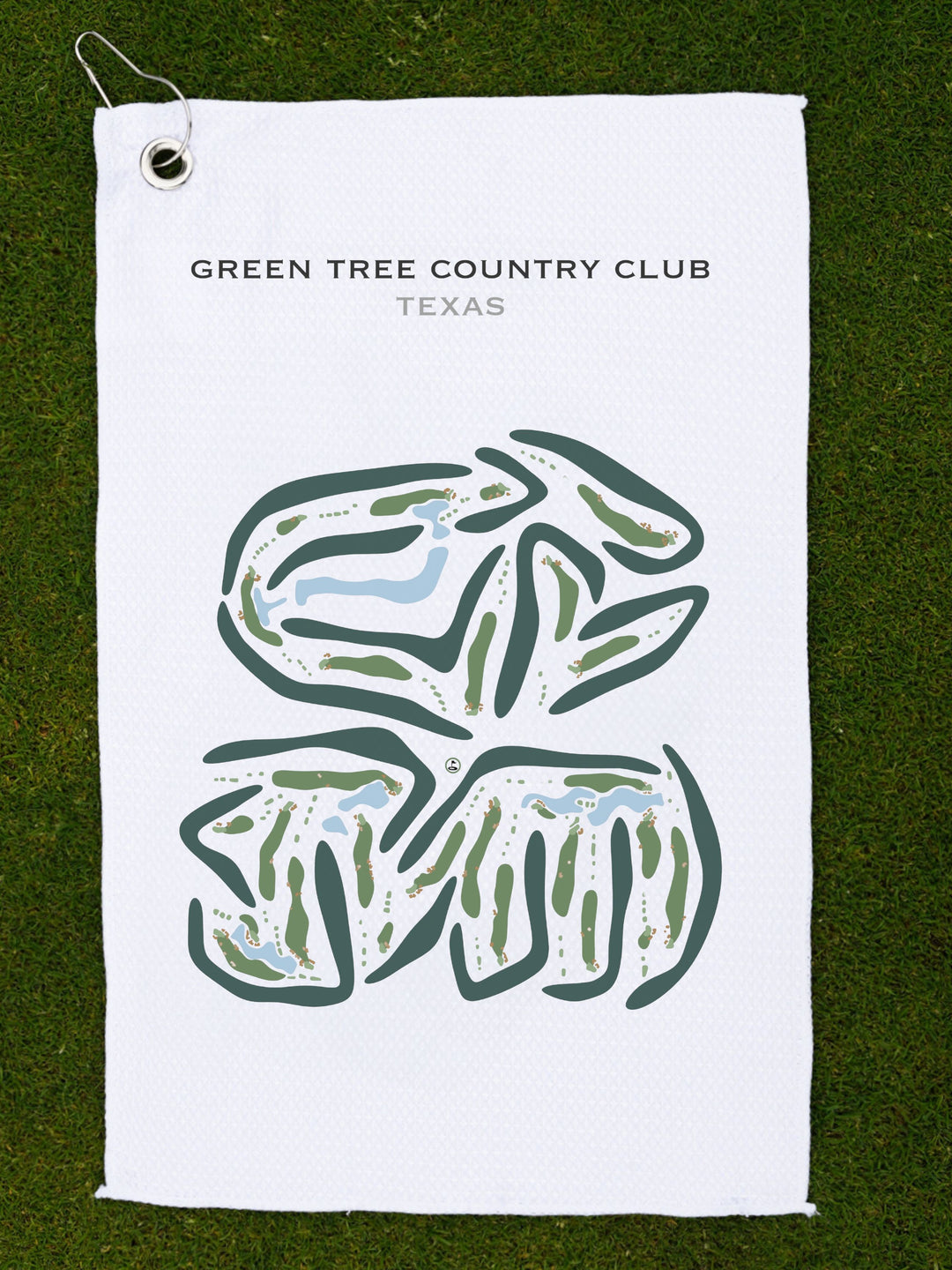 Green Tree Country Club, Texas - Printed Golf Courses