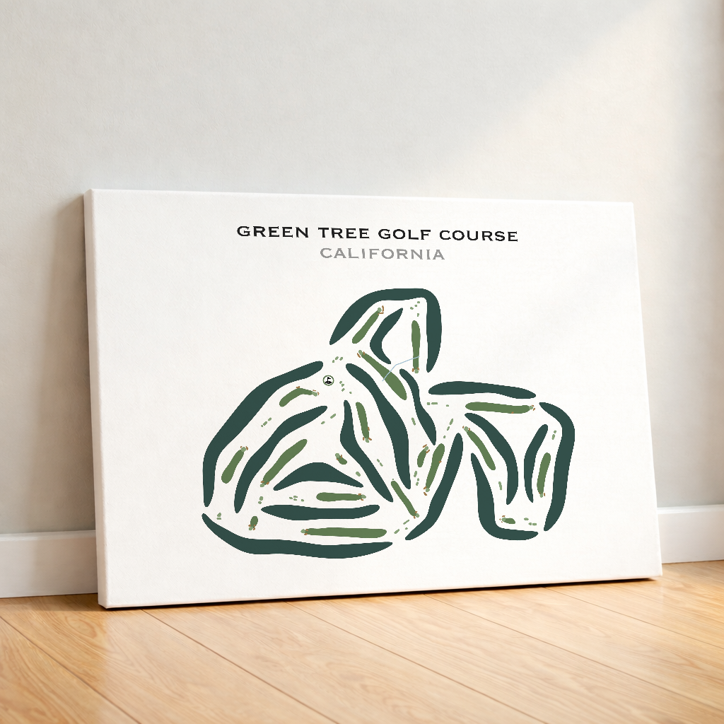 Green Tree Golf Course, California - Printed Golf Courses