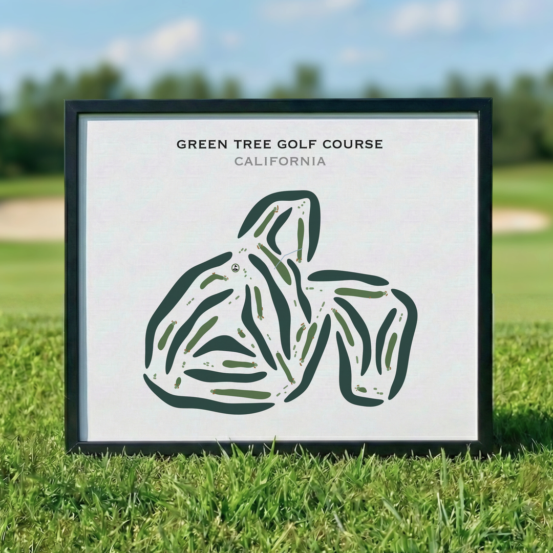 Green Tree Golf Course, California - Printed Golf Courses