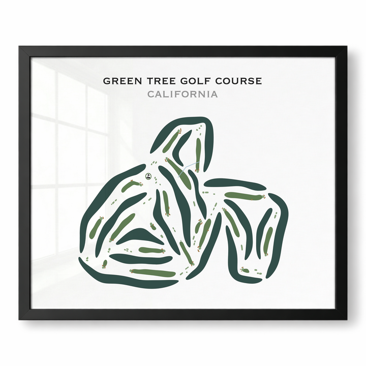 Green Tree Golf Course, California - Printed Golf Courses