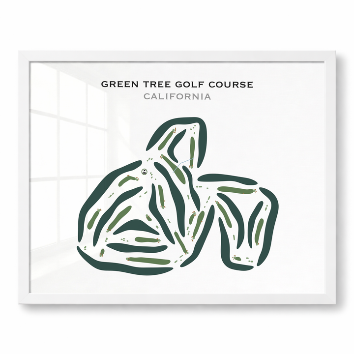 Green Tree Golf Course, California - Printed Golf Courses