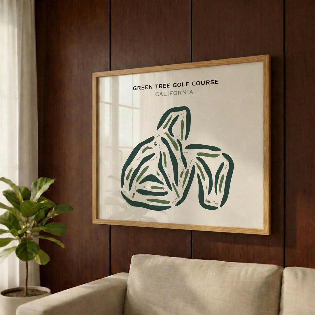 Green Tree Golf Course, California - Printed Golf Courses