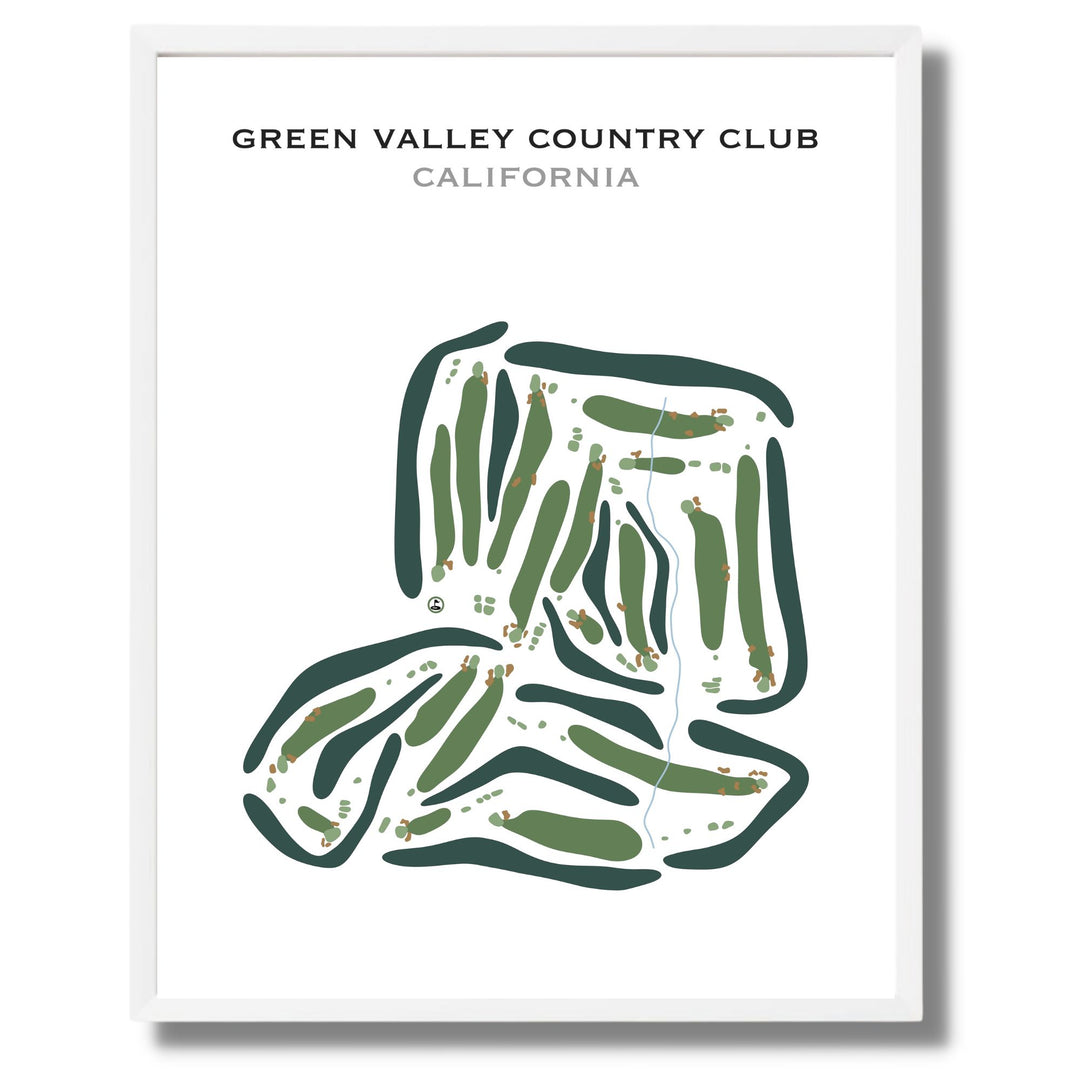 Green Valley Country Club, California - Printed Golf Courses