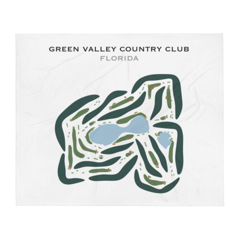 Green Valley Country Club, Florida - Printed Golf Courses