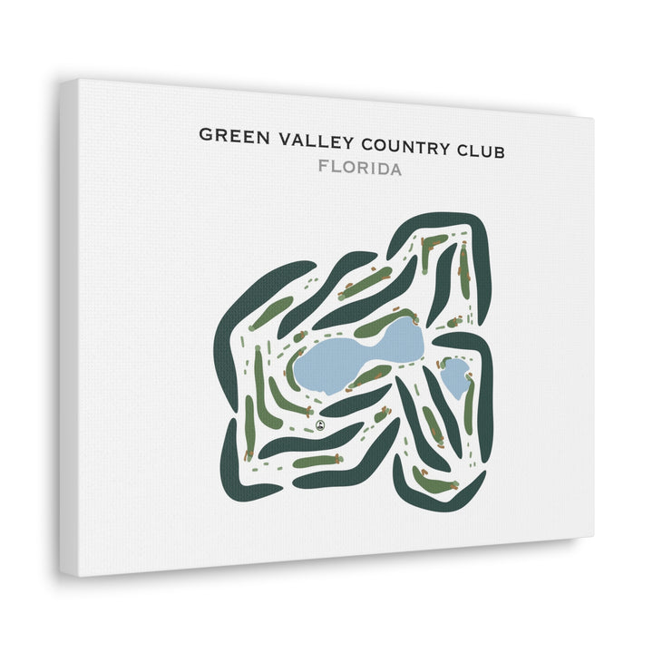 Green Valley Country Club, Florida - Printed Golf Courses