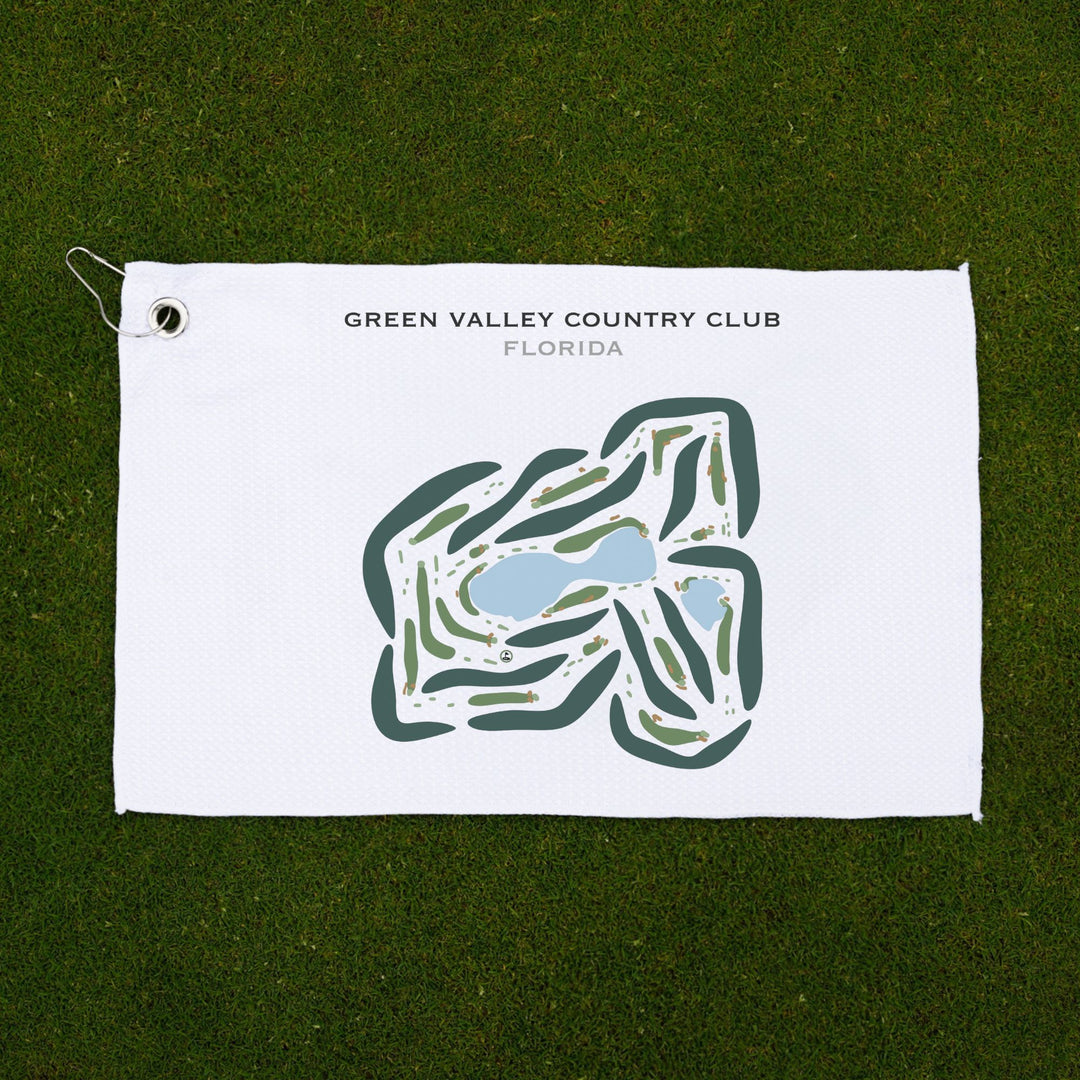 Green Valley Country Club, Florida - Printed Golf Courses